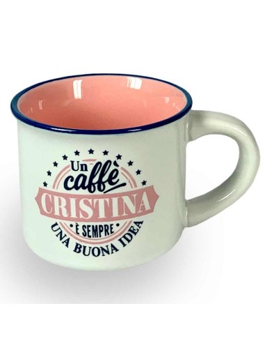 TAZZINA DA CAFFE' CON NOME - CRISTINA