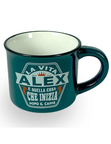 TAZZINA DA CAFFE' CON NOME - ALEX