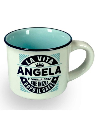 TAZZINA DA CAFFE' CON NOME - ANGELA