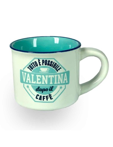 TAZZINA DA CAFFE' CON NOME - VALENTINA
