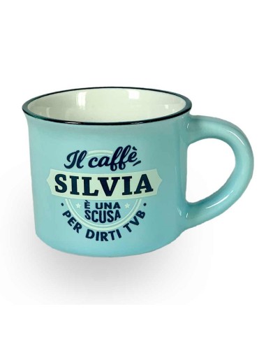 TAZZINA DA CAFFE' CON NOME - SILVIA