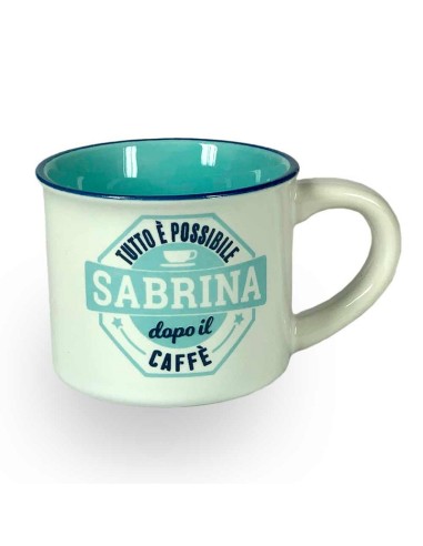 TAZZINA DA CAFFE' CON NOME - SABRINA