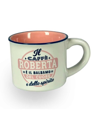 TAZZINA DA CAFFE' CON NOME - ROBERTA