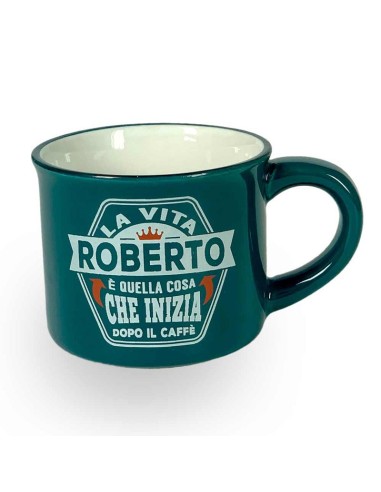 TAZZINA DA CAFFE' CON NOME - ROBERTO