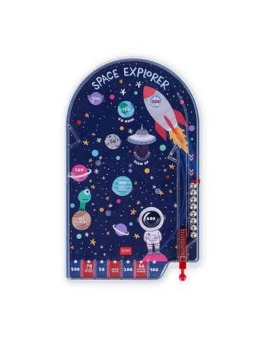 MINI PINBALL Flipper Portatile SPAZIO Space Explorer LEGAMI Gioco