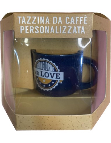 CONFEZIONE IN CARTONCINO PER TAZZINE DA CAFFE' PERSONALIZZABILE