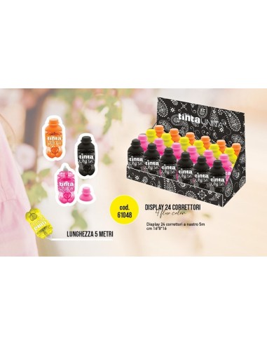 CORRETTORE A NASTRO 5 MT COLA FLUO