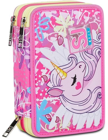 ASTUCCIO 3 ZIP SJ GIRL UNICORNLED