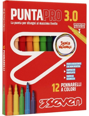 PENNARELLI SEVEN PUNTAPRO 3.0 - 12 PZ.