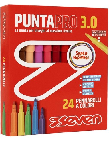PENNARELLI SEVEN PUNTAPRO 3.0 - 24 PZ.