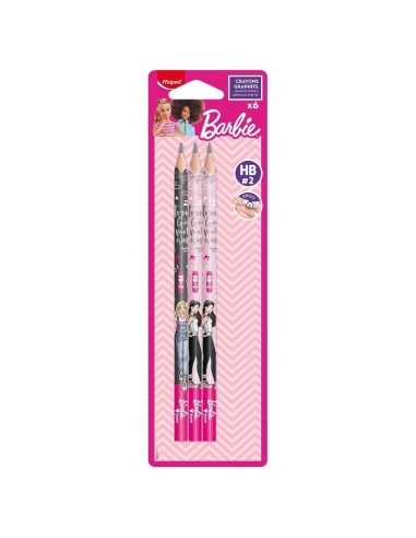 SET 6 MATITE HB BARBIE