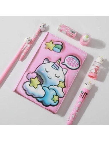 NOTEBOOK A5 ITOTAL 3D SQUISHY UNICORNO