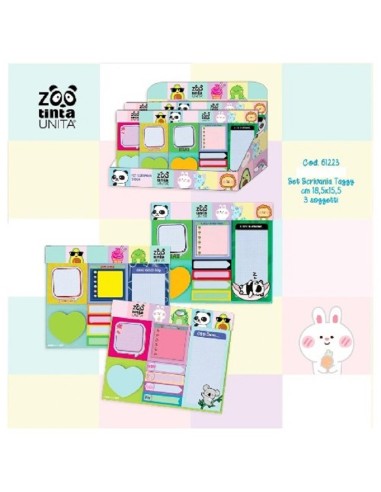 SET SCRIVANIA TAGGY TINTA UNITA ZOO