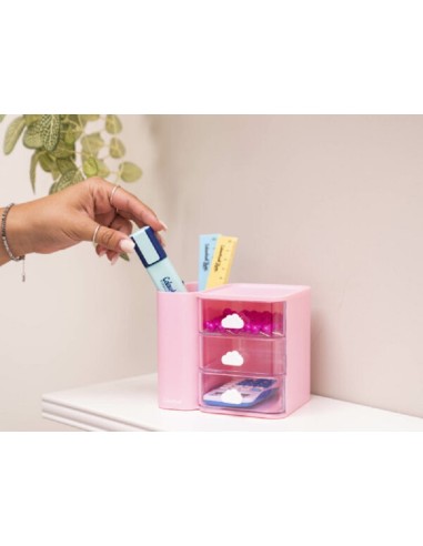 ORGANIZER DA SCRIVANIA PORTAOGGETTI COLOURBOOK ROSA