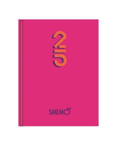 Diario giornaliero Smemoranda 2024/25, 16 mesi, Fuxia - 13 x 17 cm