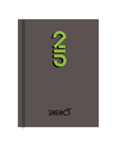 Diario giornaliero Smemoranda 2024/25, 16 mesi, Grigio - 13 x 17 cm