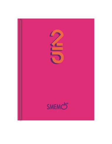 Diario giornaliero Smemoranda 2024/25, 16 mesi, Fuxia - 11 x 15 cm