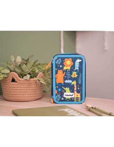 ASTUCCIO 3 ZIP COLOURBOOK JUNGLE