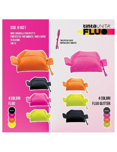 ASTUCCIO MINI CARAMELLA BIG TINTA UNITA FLUO