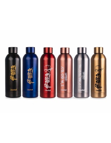 BORRACCIA TERMICA GEOLIER 500ML ACCIAIO INOX - NERO