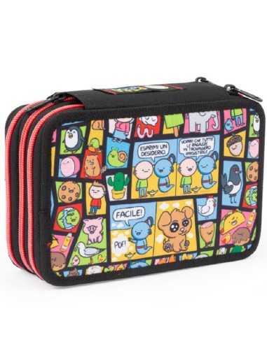 ASTUCCIO 3 ZIP PERA TOONS