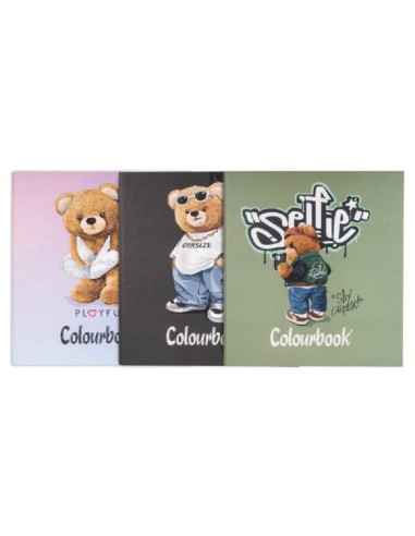 RACCOGLITORE A 4 ANELLI FUNNY AND BEARS VERDE COLOURBOOK