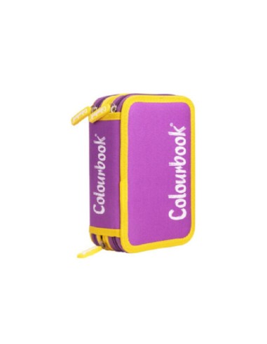 ASTUCCIO 3 ZIP BICOLOR VIOLA COLOURBOOK