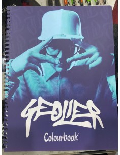 QUADERNO GEOLIER SPIRALATO QUADRETTI BLU