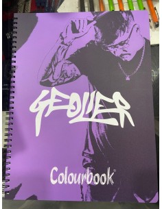 QUADERNO GEOLIER SPIRALATO QUADRETTI VIOLA