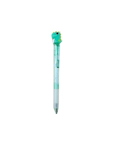 PENNA CANCELLABILE CON INCHIOSTRO BLU - DINOSAURO VERDE CHIARO