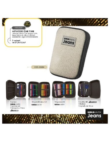 ASTUCCIO ONE TIME TINTA UNITA CHAMPAGNE GLITTER