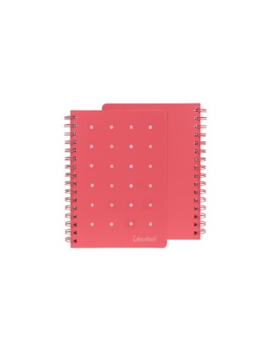 QUADERNO A SPIRALE A5 PIN IT RIG.1R - RUBY RED