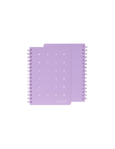 QUADERNO A SPIRALE A5 PIN IT RIG.1R - VIOLET