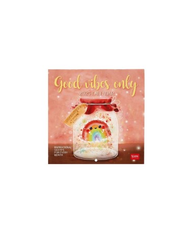 CALENDARIO DA PARETE 18x18 LEGAMI 2025 GOOD VIBES ONLY