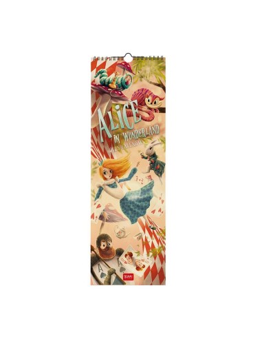CALENDARIO DA PARETE LEGAMI 2025 - 16x49 - ALICE IN WONDERLAND