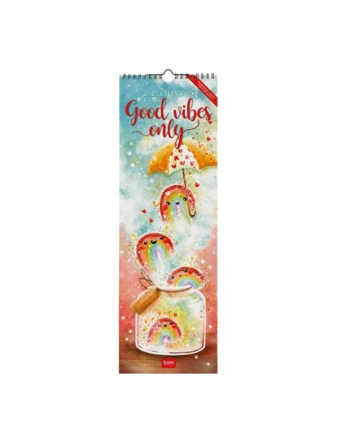 CALENDARIO DA PARETE LEGAMI 2025 - 16x49 - GOOD VIBES ONLY