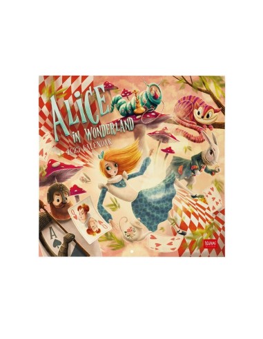 CALENDARIO DA PARETE LEGAMI 2025 - 30x29 - ALICE IN WONDERLAND