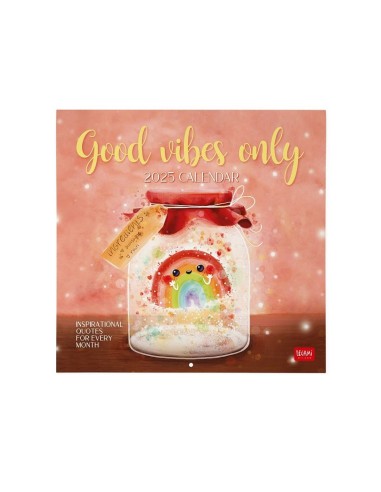 CALENDARIO DA PARETE LEGAMI 2025 - 30x29 - GOOD VIBES ONLY