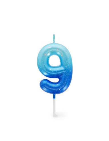 CANDELA PER COMPLEANNO LEGAMI - 9 BLU