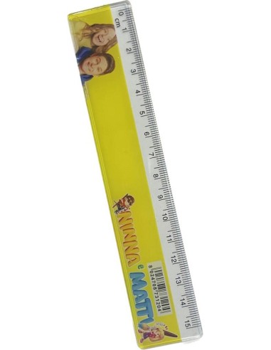 RIGHELLO + GOMMA 15cm NINNA E MATTI