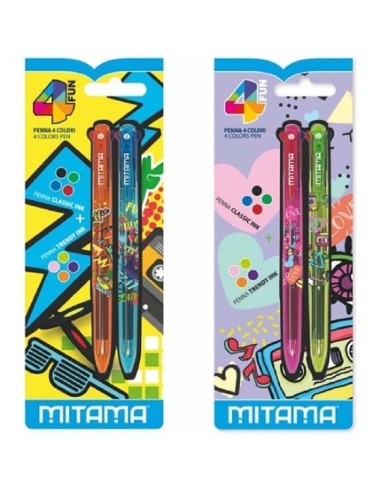 PENNA SCATTO 4 COL. TRENDY FOR FUN 2 PZ MITAMA