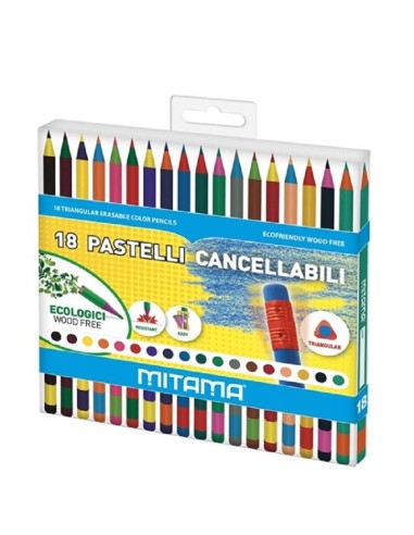 PASTELLI CANCELLABILI MITAMA CON GOMMA