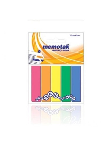 SEGNAPAGINA MEMOTAK 12x45 5 COLORI