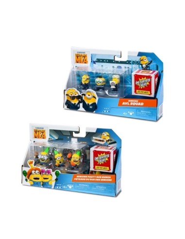 MINIONS SET 4 PERSONAGGI DA 5CM - GIOCHI PREZIOSI