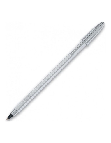 PENNA BIC NERA IMPUGNATURA ARGENTO