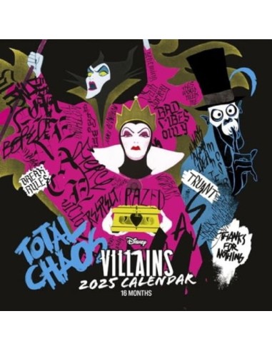 CALENDARIO 16 MESI 2025 - DISNEY VILLAINS
