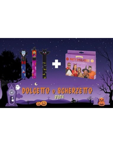 BUNDLE LEGAMI HALLOWEEN - TRIS DI PENNE + SET 8 OCCHIALI