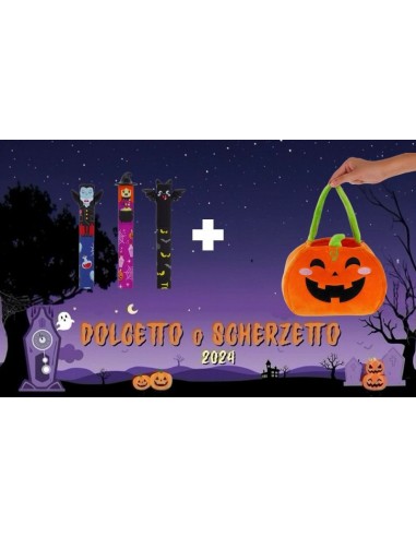 BUNDLE LEGAMI HALLOWEEN - TRIS DI PENNE + PUMPKIN BAG