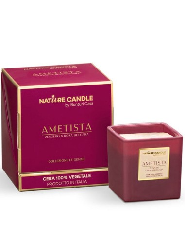 CANDELA NATURE CANDLE 90GR GEMME - AMETISTA