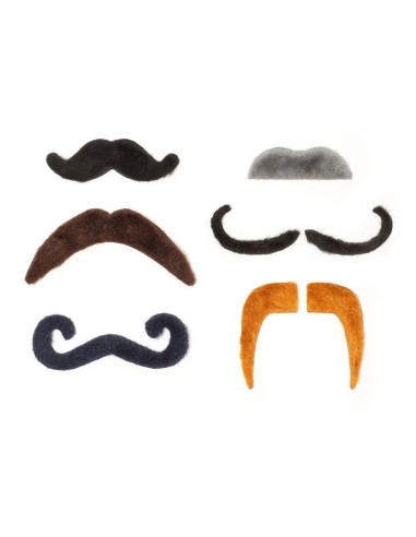 SET 6 BAFFI FINTI AUTOADESIVI - HOT MOUSTACHE